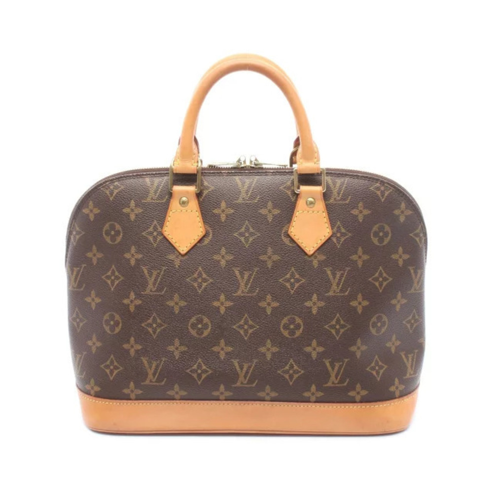 Louis Vuitton Alma handbag canvas leather Monogram brown